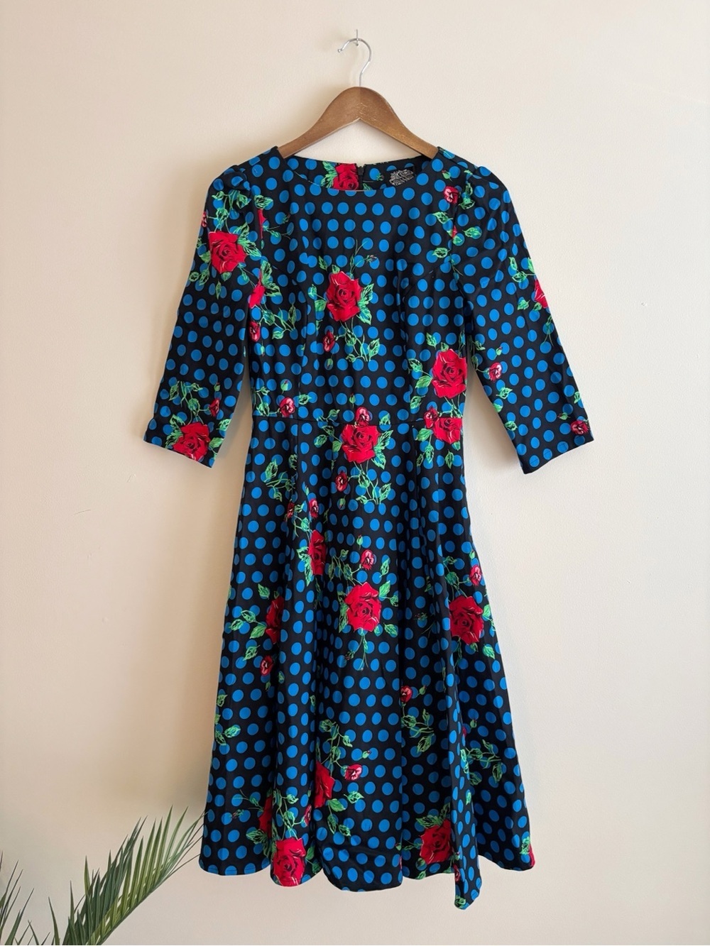 Hearts & Roses Olivia Rose Polka Dot Swing Dress US 6 UK 10 NEW NWT